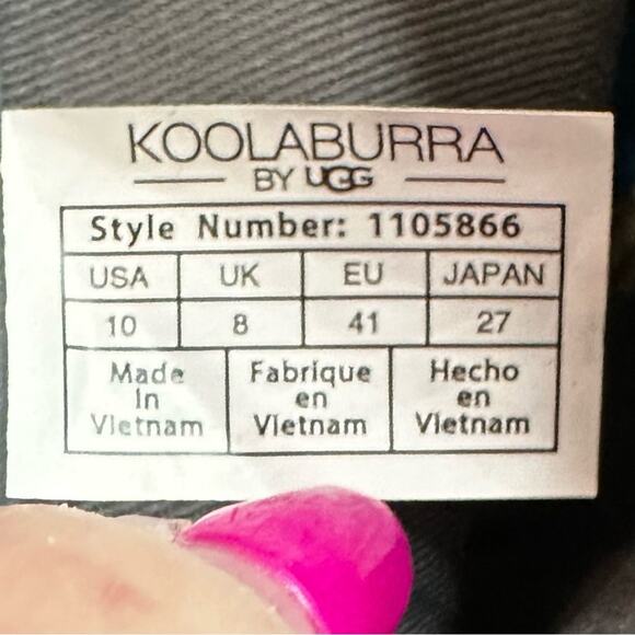 Koolaburra by Ugg ortho footbed. Gray suede side zipper buckle accent size 10 - Picture 8 of 8